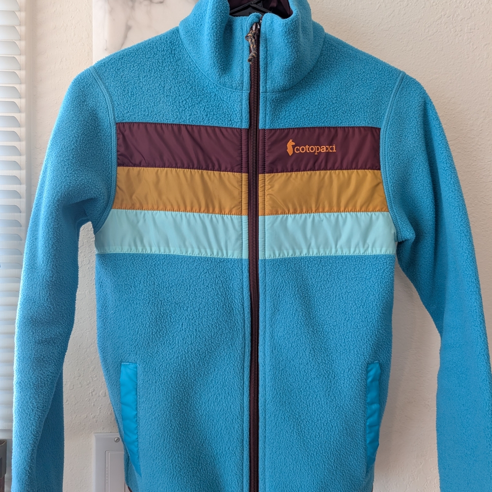 Cotopaxi Fleece Jacket - Blue and Gold